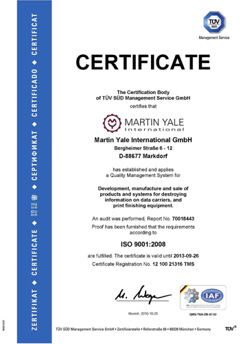9001 Certification